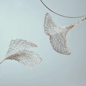 Laceginkgo neckpiece - 1