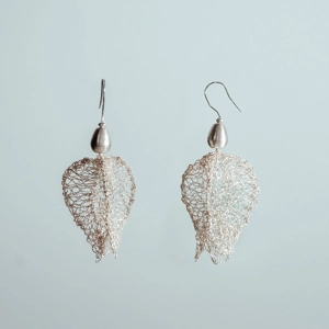 Ezüstvirág fülbevaló - 1