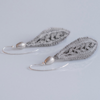 Silver seed earrings 2018.