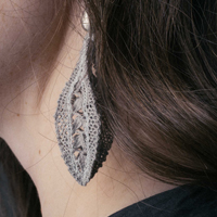 Silver seed earrings 2018.