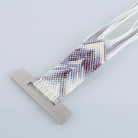 IKAT technique inspired necklace