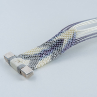 IKAT technique inspired necklace