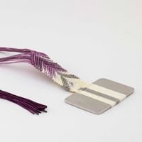 IKAT technique inspired necklace