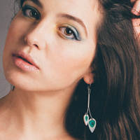 Peacock earrings 2016.