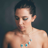 Peacock necklace 2
