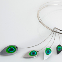 Peacock necklace